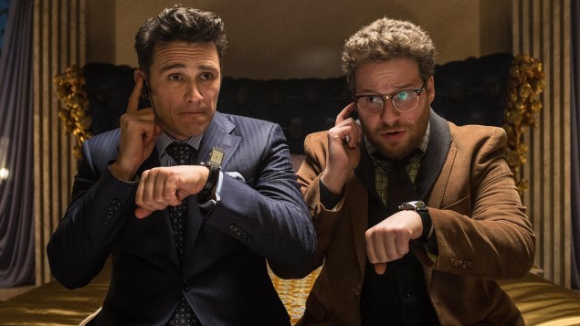 James Franco, left, and Seth Rogen star in The Interview.