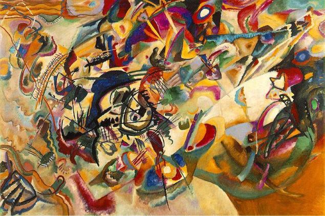 Wassily Kandinsky's Composition VII, 1913. 