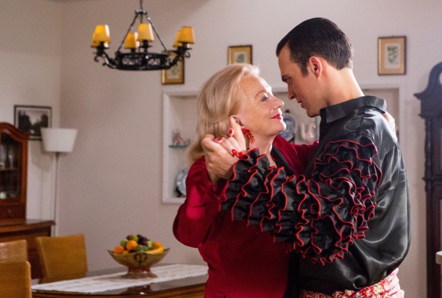 Gena Rowlands and Cheyenne Jackson as unexpected dancing partners.