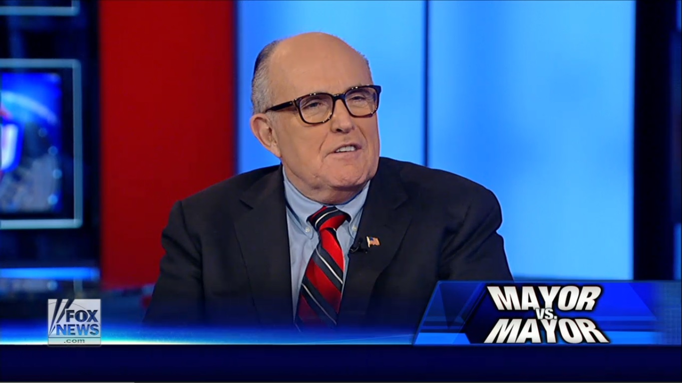 Mayor Rudolph Giuliani on Fox News (Screengrab: Fox News).