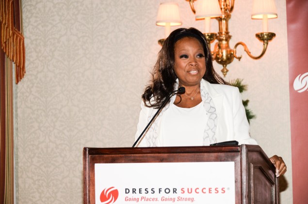 Star Jones speaks at the Dress for Success breakfast. (Photo via Dress for Success)