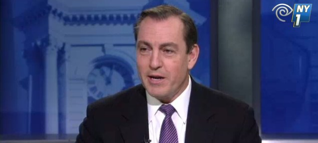 Former Congressman Vito Fossella on NY1 last night. (Screengrab: NY1)