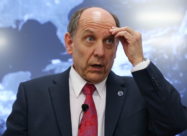 Louis Uccellini held a press conference to explain how the NWS could do better. (Photo: Mark Wilson/Getty)