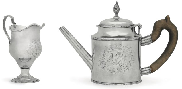 This teapot, made by silversmith and American hero Paul Revere, is one of only six similar teapots, four of which are in museums. (Photo courtesy Christie's)