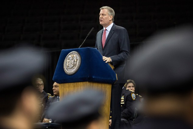 Mayor Bill de Blasio. (Photo: Andrew Burton/Getty Images)