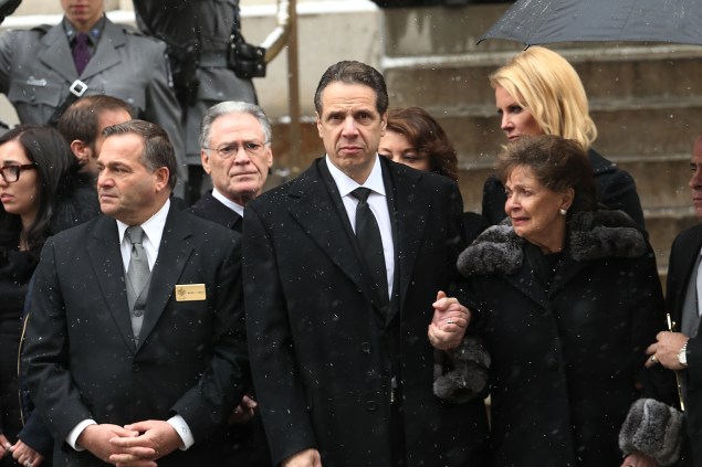 Gov. Andrew Cuomo at the funeral for his father, Mario Cuomo. (Photo: Spencer Platt/Getty Images)