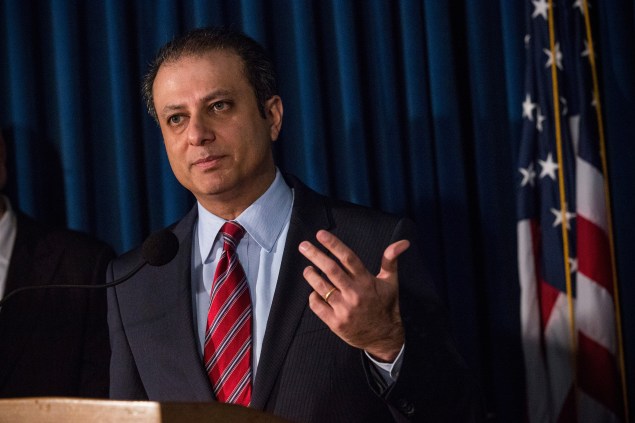 U.S. Attorney Preet Bharara. (Photo: Andrew Burton/Getty Images)