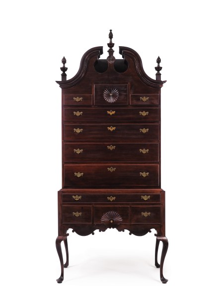 Sotheby's top lot is a Queen Anne high chest with a pre-sale estimate of $80,000 - $120,000. (Photo courtesy Sotheby's)