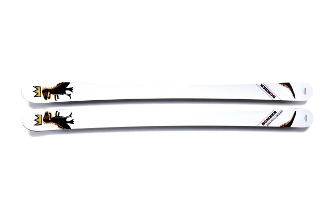 Bomber's Basquiat Dino skis.