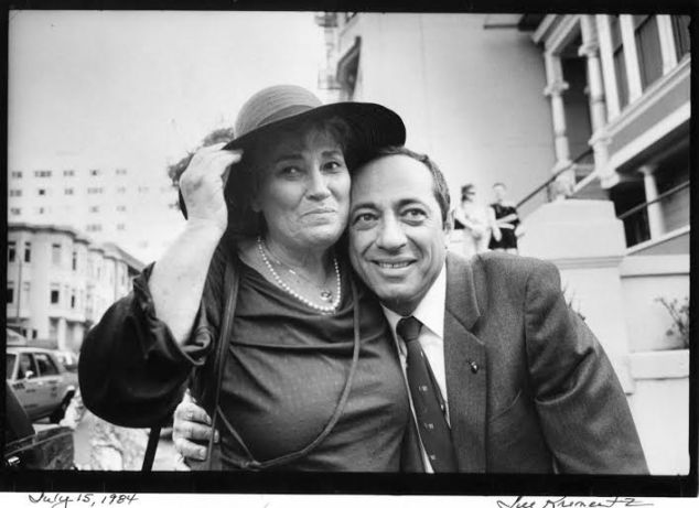 Governor Mario Cuomo and former Congresswoman Bella Abzug photographed by Jill Krementz on July 15, 1984.
