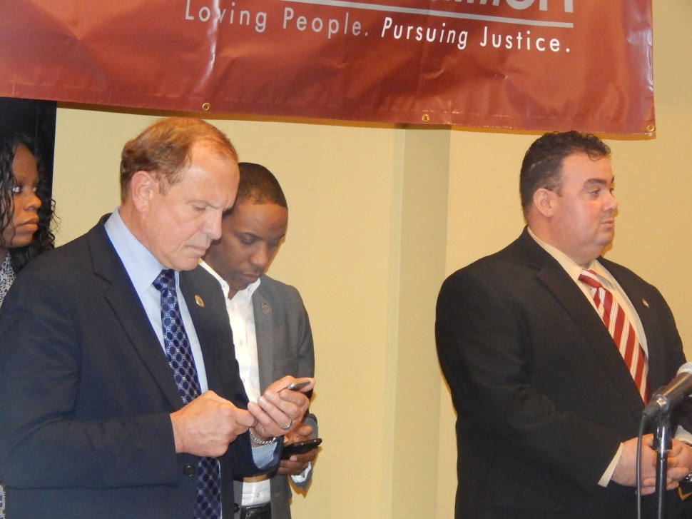 From left: Lesniak, Holley and Trujillo.