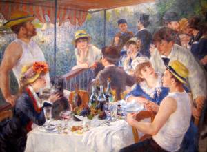 Pierre-Auguste Renoir, Luncheon of the Boating Party, 1880-1881. (Courtesy The Phillips Collection)