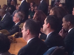 Stack, left, with Fulop.