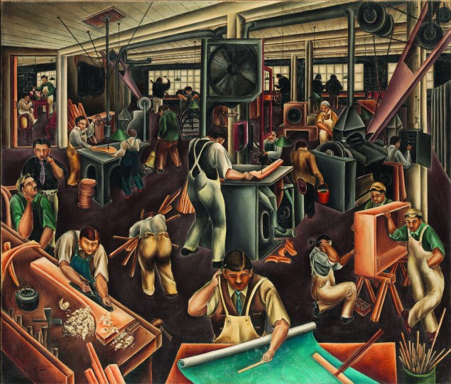 The Furniture Factory (1925), by Bumpei Usui, recently entered the Met’s collection. (Purchase, Arthur Hoppock Hearn Fund, by Exchange, 2014)