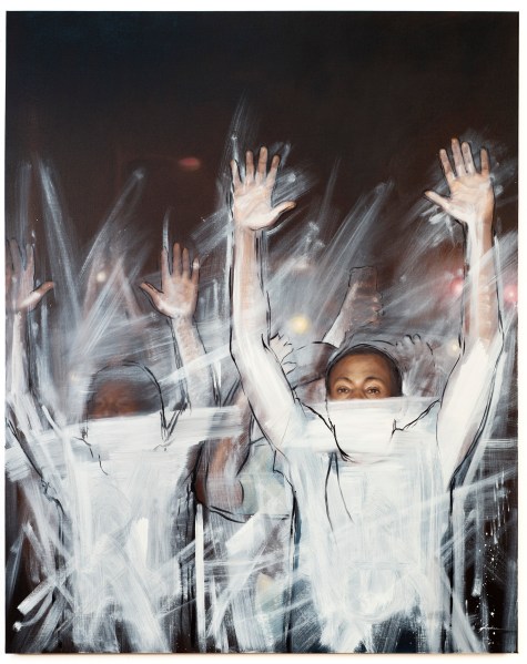 Titus Kaphar, Yet Another Fight for Remembrance, (2014). (©Titus Kaphar.  Courtesy of the artist and Jack Shainman Gallery, New York)