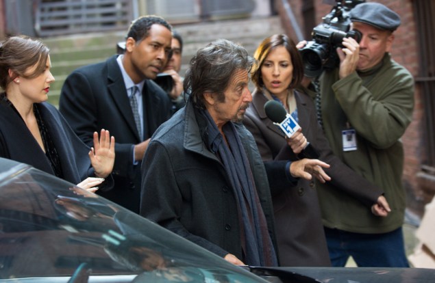 Al Pacino growls and spits his way through a film that would have been better titled as The Mumbling.