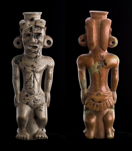 Human Effigy Pipe (100 B.C. – A.D. 100), Adena or Hopewell artist (Photo courtesy Ohio Historical Society/Metropolitan Museum of Art).