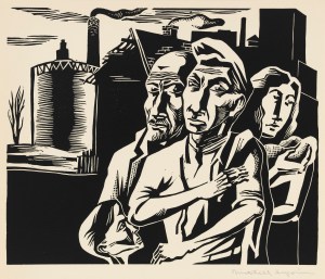Workers Family (1937) by Mitchell Siporin. (Alvia Urdaneta/ Mary and Leigh Block Museum of Art, Northwestern University, gift in part of Louise Dunn Yochim, 1997)
