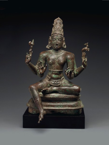 This 12th century large bronze figure of Shiva belonged to Robert Hatfield Ellsworth and is estimated to sell for $700,000 to $900,000. (Image courtesy Christie's Images Ltd. 2015)