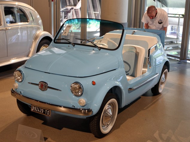 A 1969 Fiat 500 Mare a 2012 RM Auctions sale in Monaco (Photo: Valery Hache/AFP/Getty Images).