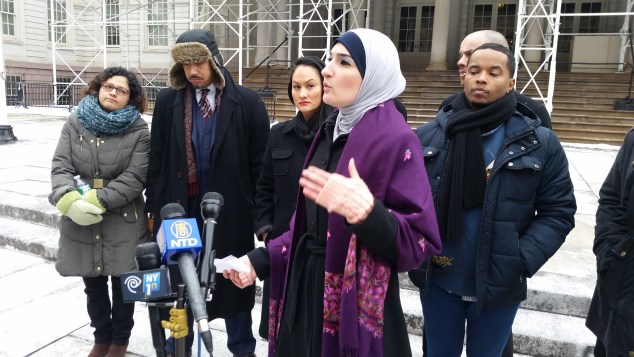 Activists blasted Mayor Bill de Blasio today for neglecting policing issues in his State of the City address. (Photo: Ross Barkan/New York Observer