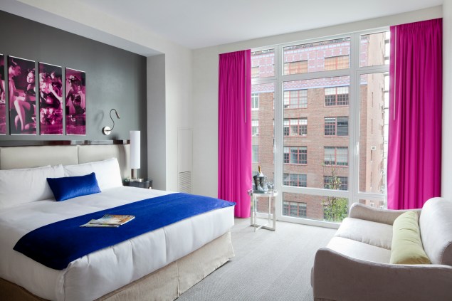A room at the Gansevoort Park Hotel has many fabulous accommodations to offer.