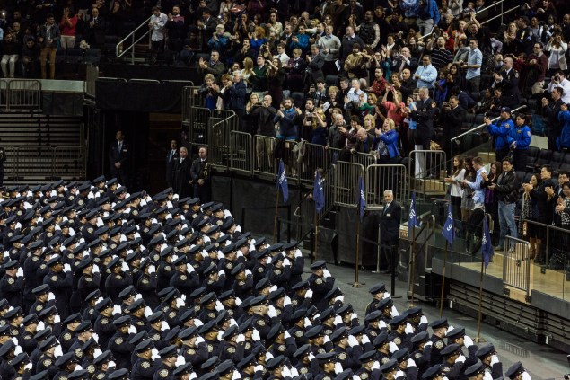 NYPD officers are less than pleased with their new calming exercises of deep breathing and momentary meditation. (Photo: Andrew Burton/Getty Images)