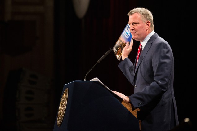 Mayor Bill de Blasio. (Photo: Andrew Burton/Getty Images)