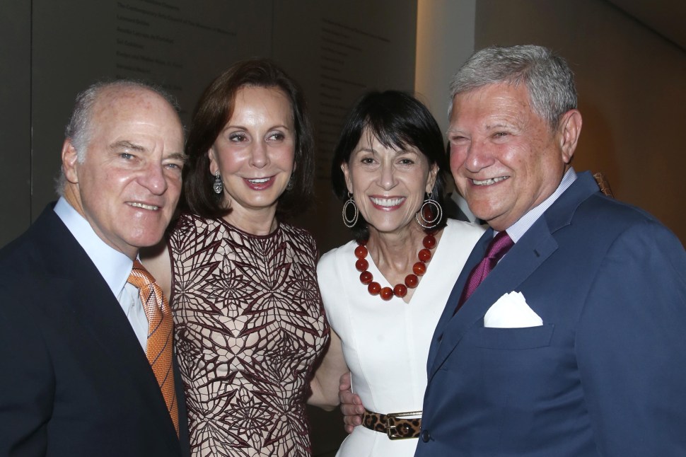 Henry Kravis, Marie-Josée Kravis, Kathryn Farley, Jerry Speyer atteneded a MoMA Benefit last June; The Kravises hosted Jeb Bush last night at an even event that Mr. Speyer also attended. (JIMI CELESTE/patrickmcmullan.com)