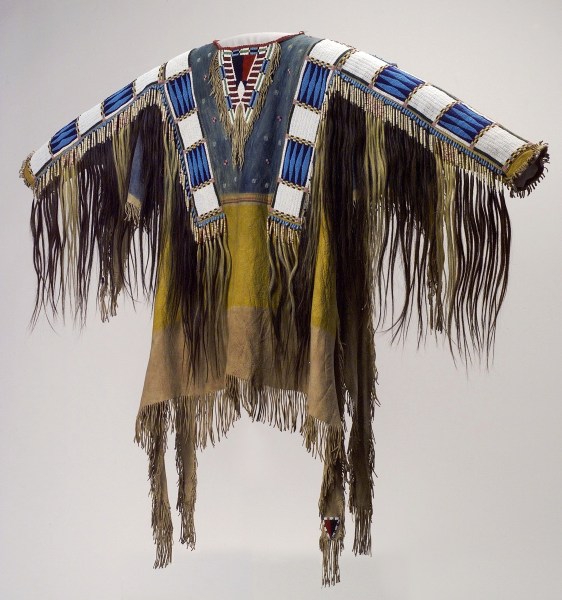 Man's Shirt (1865), Oglala Lakota (Teton Sioux) artists (Photo courtesy Buffalo Bill Center of the West/Metropolitan Museum of Art).
