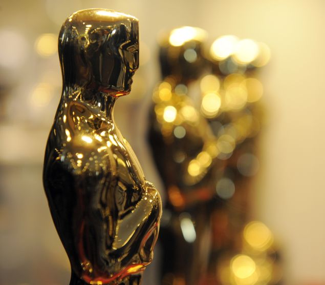 Oscar Statues on display at the Time War