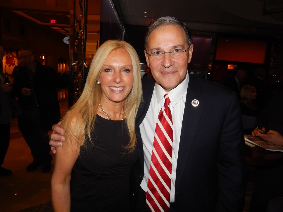 Christine Hanlon with Assembly Republican Leader Jon Bramnick (R-21).