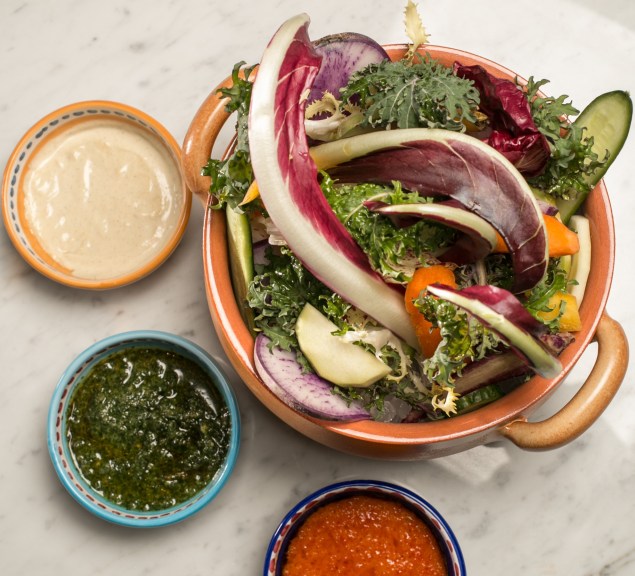 The giardinia crudité, $20 at Santina, is a (Photo: M. Alexander Weber)