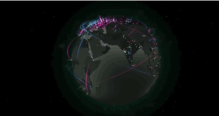 Consider it Google Maps for the world's most prescient and futuristic threat. (GIF: Jack Smith IV via Kaspersky Labs)