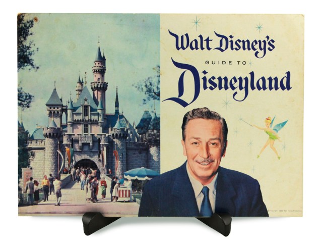 The first Disneyland guide book signed by Walt Disney. (Courtesy Van Eaton Galleries)