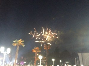Fireworks over Batumi, Georgia.