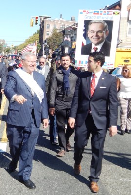 The top of the pyramid in New Jersey Power Politics - and National Latino Politics: U.S. Senator Bob Menendez (D-NJ).