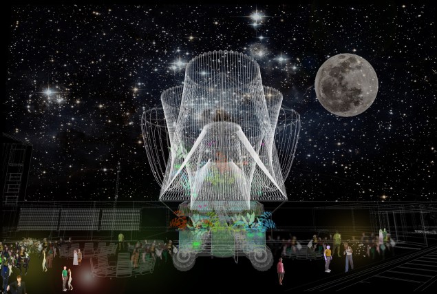 A rendering of “Cosmo," the winning Young Architects Program design for MoMA PS1. (Photo: Andrés Jaque/Office for Political Innovation)