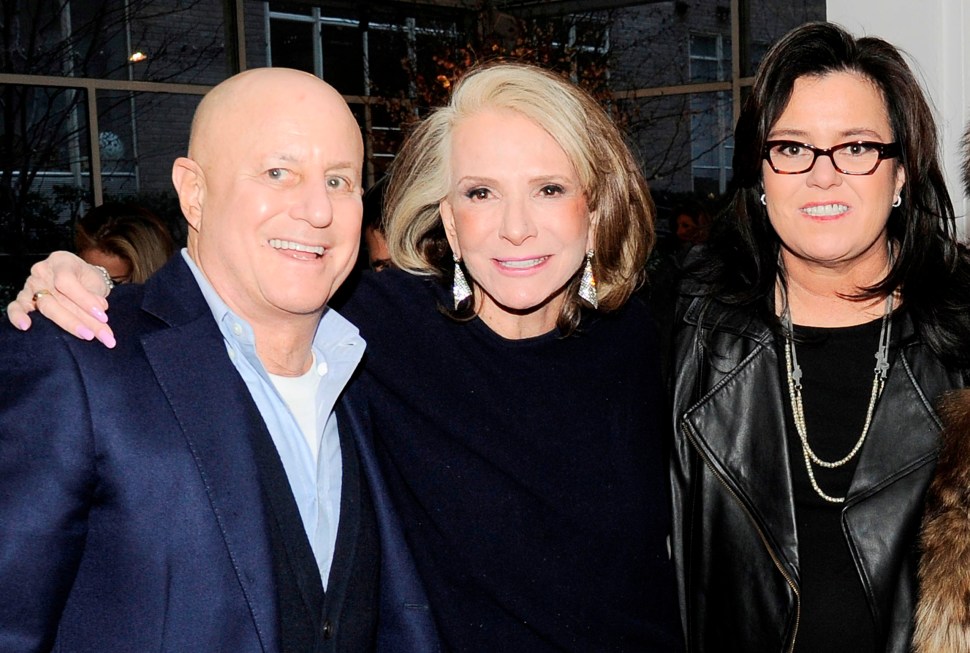 Ronald O. Perelman, Sheila Nevins and Rosie O’Donnell at Michael's restaurant Wednesday, Feb. 11 to launch 'Rosie O'Donnell: A Heartfelt Stand Up' HBO Documentary. (Nicholas Hunt/PatrickMcMullan.com)