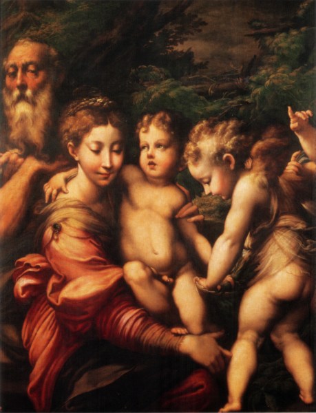 Illustration by Carlos Zamora; A painting attributed to the 16th century Italian master Parmigianino, titled Rest on the Flight into Egypt, allegedly went missing somewhere between New York and Milan.