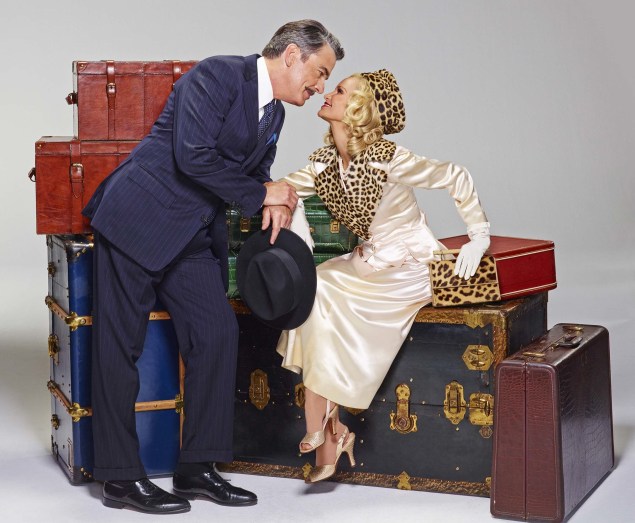 In On the Twentieth Century, Peter Gallagher and Kristin Chenoweth play old flames who reignite on a train.