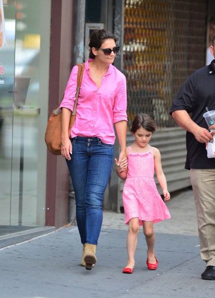 Katie Holmes and Suri Cruise (James Devaney/WireImage)