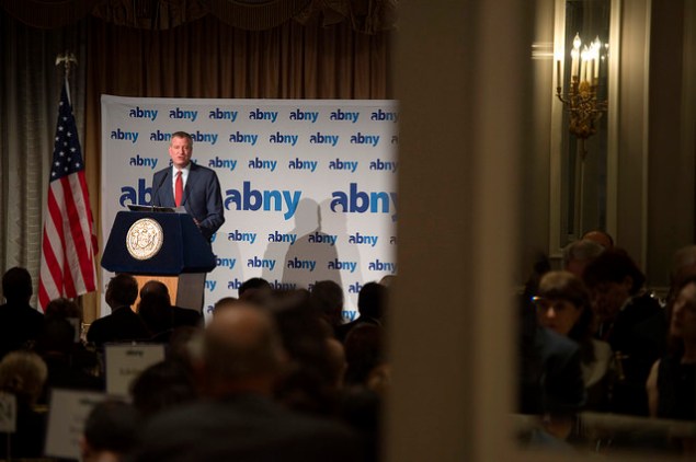 Mayor Bill de Blasio at the Pierre Hotel last week. (Photo: NYC Mayor's Office)