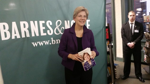 Massachusetts Senator Elizabeth Warren. (Photo: Ross Barkan/New York Observer)