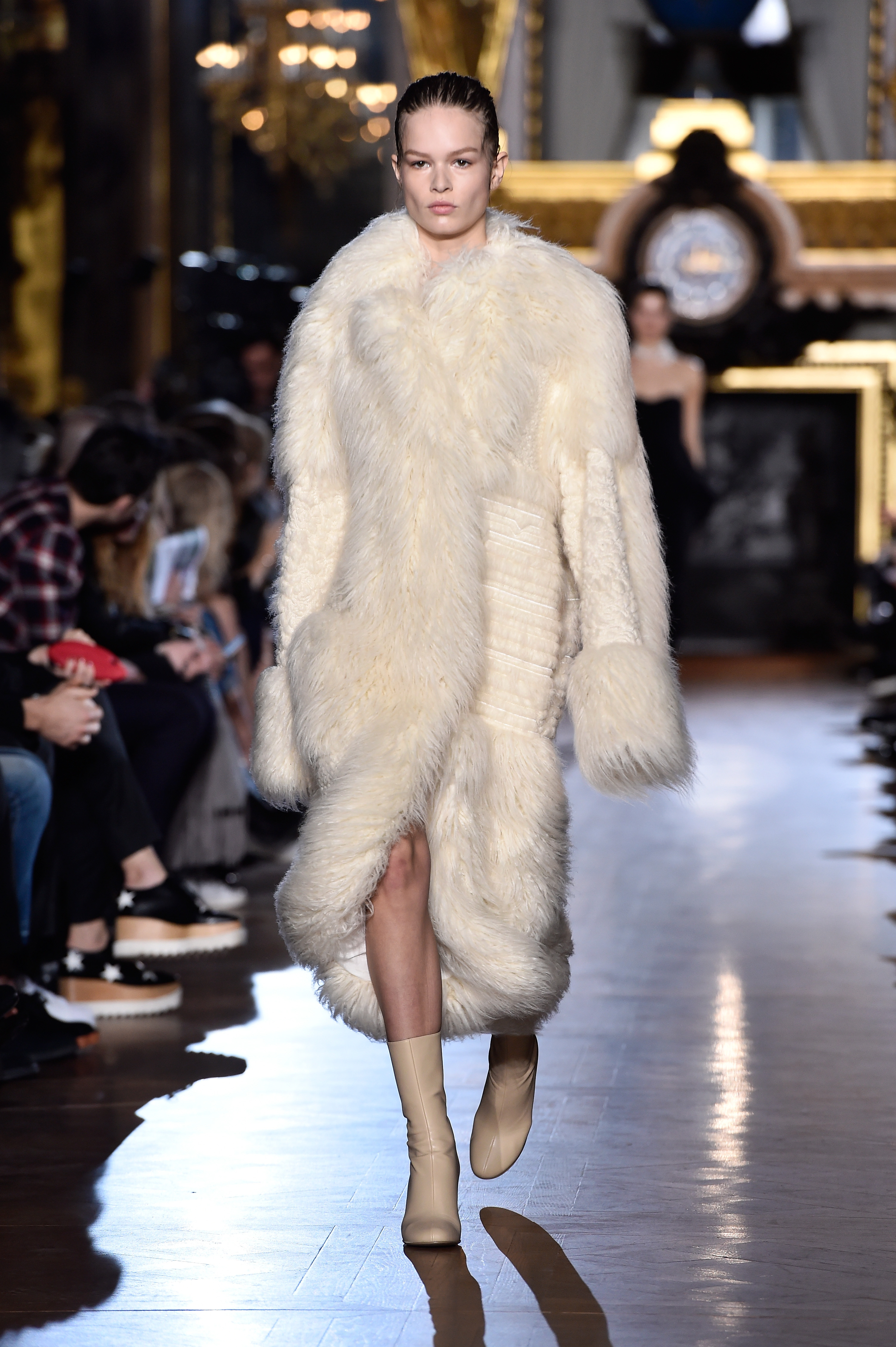 Stella mccartney faux fur coat on sale