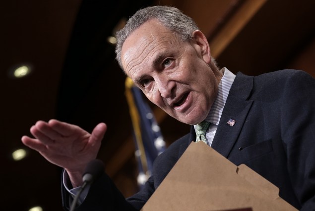 Senator Charles Schumer. (Photo: Win McNamee/Getty Images)