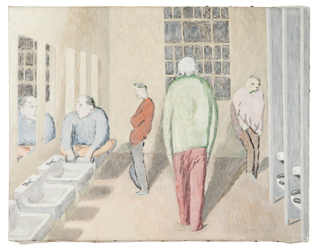 David Byrd, LAVATORY AT NIGHTTIME (042), (1989). (Courtesy of Greg Kucera Gallery, Seattle)