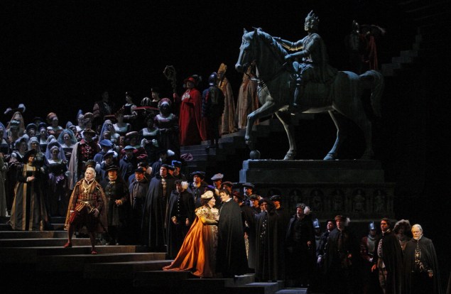 A scene from Verdi’s Ernani. (Marty Sohl/Metropolitan Opera)