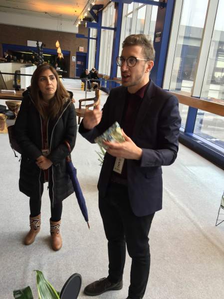 Lawrence Abu Hamdan, the commissioned artist for the 2015 Armory Show (Photo: Nate Freeman).
