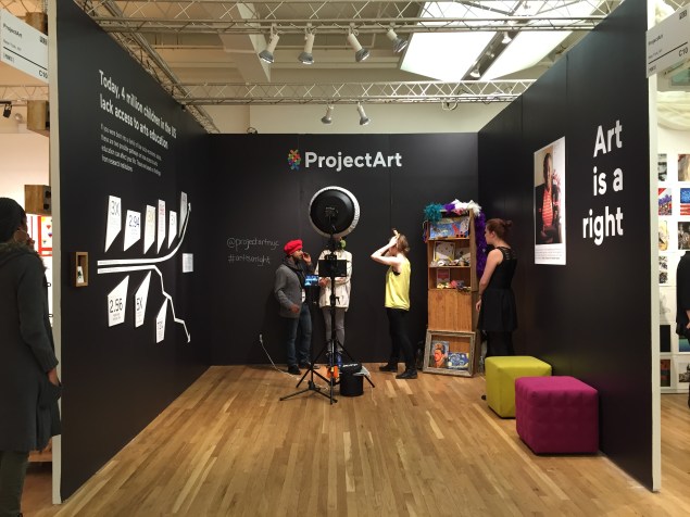 The ProjectArt booth at Pulse. (Courtesy Pulse New York)